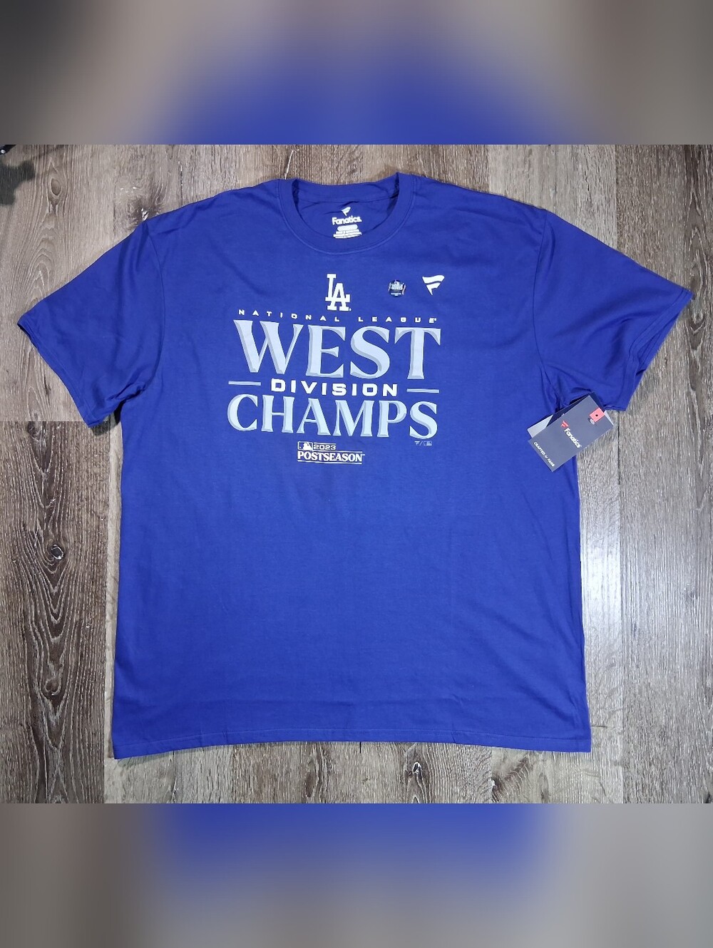 Fanatics Los Angeles Dodgers Royal Blue West Division Champs Tee